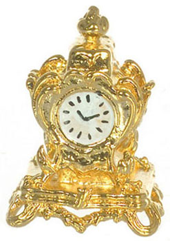 Dollhouse Miniature Mantle Clock
